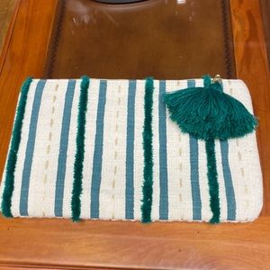 YKK brass zipper clutch